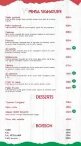 LA PINSERIA MENU RESTAURANT ITALIEN CASABLANCA 2