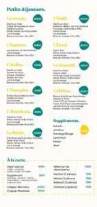 MENU LA RECETTE 2022 MARRAKECH 2