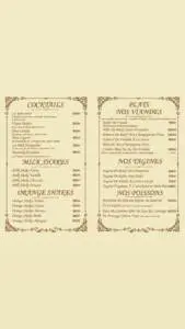 Menu La Rencontre Marrakech Marrakech June 2023 152920