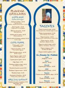 Menu La Sqala Casablanca December 2023 355210-704100