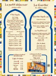 Menu La Sqala Casablanca December 2023 345210-875500