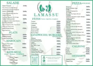 menu restaurant lamassu a casablanca ghandijpg 2