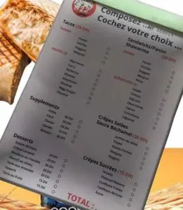 Les menus · 1