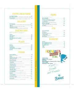 Menu Le Barel Grill restaurant