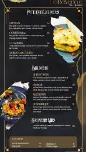 Les menus · 5