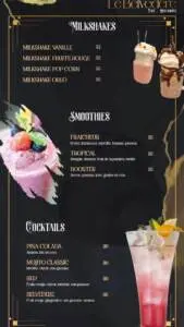 Les menus · 2