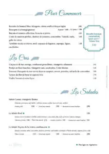 Menu Le Béret Casablanca August 2023 281514-364600