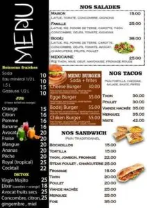 menu snack le bodej marrakech 3