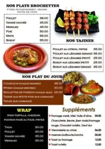 menu snack le bodej marrakech 4