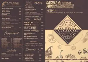 Les menus · 1
