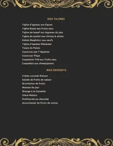 menu restaurant le chateau meknes (1)