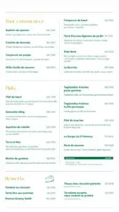 Menu Le Colibri Marrakech August 2023 374621-294200