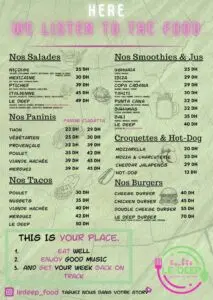 menu le deep food casablanca ain diab 1