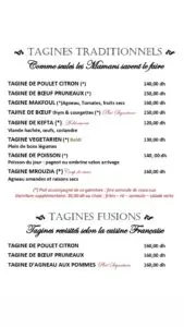 Menu Le Grand Bazar Marrakech December 2024 324908-081200