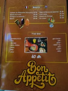 Menu Le Jardin Ben Youssef Marrakech August 2024 450508-599600