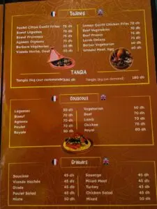 Menu Le Jardin Ben Youssef Marrakech August 2024 460508-182800