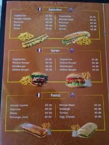 Menu Le Jardin Ben Youssef Marrakech August 2024 460508-762700