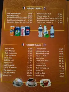 Menu Le Jardin Ben Youssef Marrakech August 2024 440508-848700