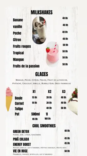 Menu de Le Jus Quotidien à Benguerir
