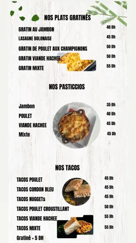 Menu de Le Jus Quotidien à Benguerir