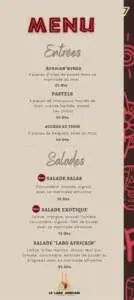 menu le labo africain restaurant marrakech 1