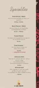 menu le labo africain restaurant marrakech 5