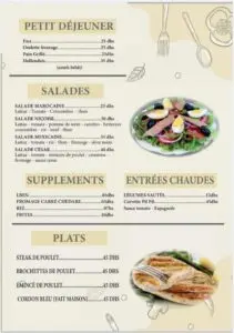 LE LYS BARBECUE KENITRA MENU RESTAURANT 6