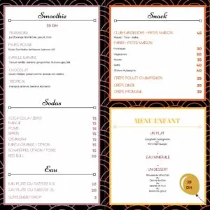 Les menus · 2