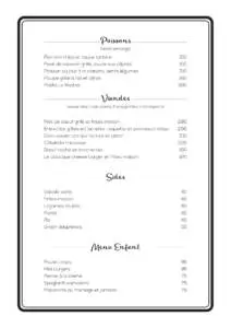 Menu Le Rocher Rabat March 2024 092609-162300