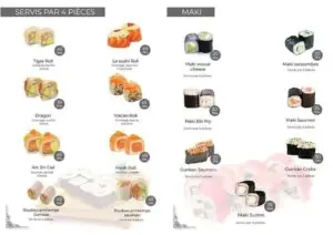 Le Sushi Casablanca Menu 2