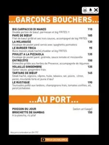 Les menus · 5