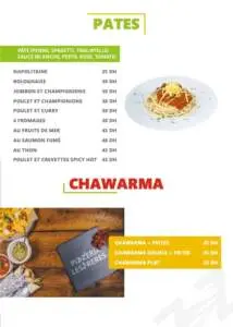 les 2 freres menu restaurant marrakech 6