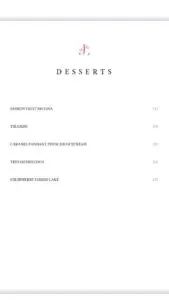 Menu Les jardins du Lotus Marrakech April 2024 380309-069800