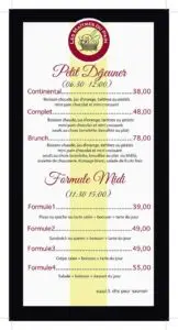 Les menus · 5