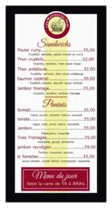 Les menus · 6