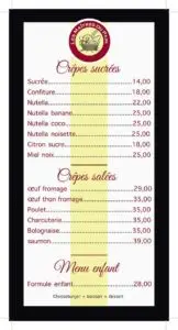 Les menus · 3