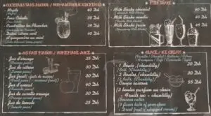 Les planches menu 1