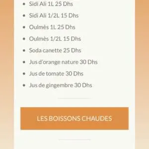 Menu troispalmiersrestaurant Rabat August 2023 384115-676000