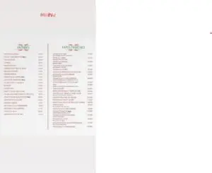 Les menus · 2