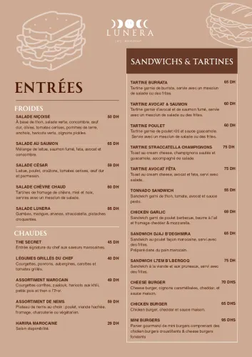 Menu de lunera 9 à Marrakech — page 5