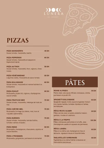Menu de lunera 9 à Marrakech — page 7