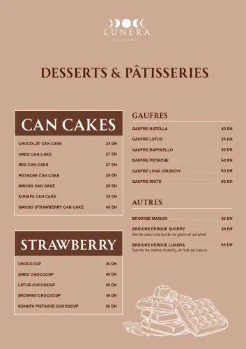 Menu de lunera 9 à Marrakech — page 13