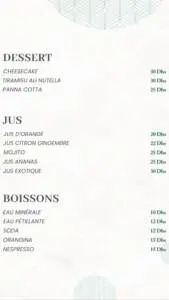 Menu Mado Casablanca June 2023 530521