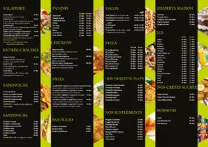 Mamo Food Casablanca Menu