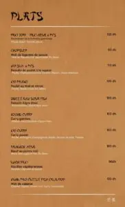 Menus · 2