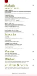Menu Manzah L’koutoubia Marrakech August 2023 062019-037500