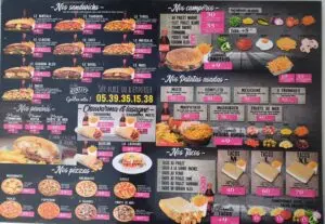 Les menus · 1
