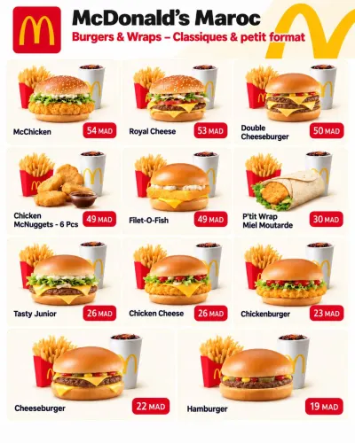 Menu de McDonald's