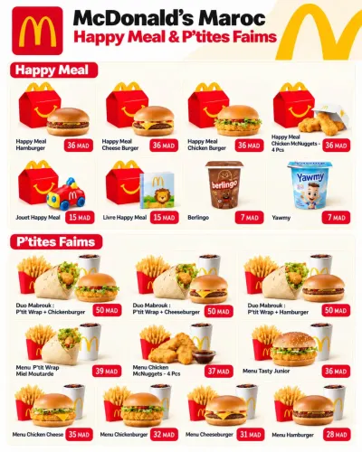 Menu de McDonald's