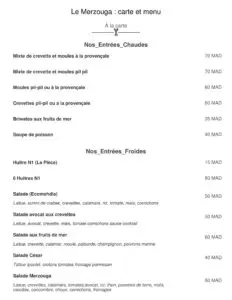 Les menus · 5